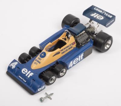 TYRRELL: A 1:14 scale Burago Elf Tyrrell 6 wheeler F1 model 