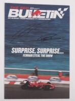 FORMULA 1: A May 25, 2008, Issue 211, of 'THE RED BULLETIN', front cover signed by Kimi Raikkonen and Lewis Hamilton
