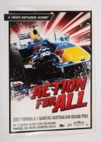 AUSTRALIAN GRAND PRIX: Two copies of a promotional poster promoting the Qantas Australian Grand Prix&nbsp;24-27 of March, 2011 at Albert Park