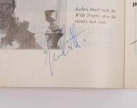 FORMULA 2: An official souvenir program from the W.D.& H.O. Wills Trophy International of March 30, 1970 at Thruxton, includes signatures from Jochen Rindt, Jo Siffert, Barrie Smith, Peter Westbury, Rolf Stommelen, Robin Widdows and Brian Cullen - 2