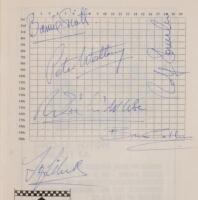 FORMULA 2: An official souvenir program from the W.D.& H.O. Wills Trophy International of March 30, 1970 at Thruxton, includes signatures from Jochen Rindt, Jo Siffert, Barrie Smith, Peter Westbury, Rolf Stommelen, Robin Widdows and Brian Cullen - 3