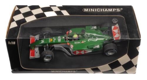 WEBBER: A 1:18 scale Minichamps 2004 Mark Webber Jaguar racing showcar, 1 of 1,002 pieces, boxed.
