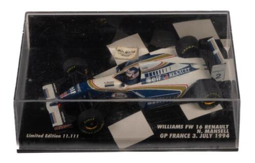 WILLIAMS FW 16 RENAULT: A 1:43 scale Minichamps Williams FW 16 Renault as raced by Nigel Mansell, French grand prix 1994