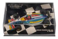 JORDAN PEUGEOT EJR 195: A 1:43 scale minichamps Jordan Peugeot EJR 195 as raced by Eddie Irvine in 1995