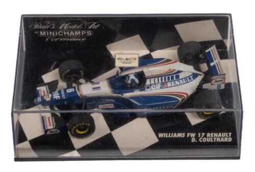 WILLIAMS FW 17 RENAULT: A 1:43 scale Minichamps Williams FW 17 Renault as raced by David Coulthard in 1995