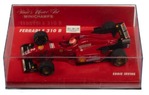 FERRARI F 310 B: A 1:43 scale Minichamps Ferrari F 310 B as raced by Eddie Irvine in 1997