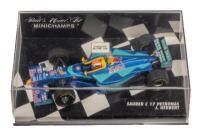 SAUBER C 17 PETRONAS: A 1:43 scale Minichamps Sauber c 17 Petronas as raced by Johnny Herbert in 1998