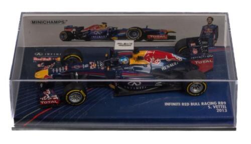 INFINITI RED BULL RACING RB9: A 1:43 scale Minichamps Infiniti Red Bull Racing RB9 as raced by Sebastian Vettel in 2013