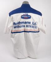 WILLIAMS RENAULT: A original c1994 Williams Renault Rothmans Racing team shirt in size small by Goodsports Authentic Raceday Apparel. - 5