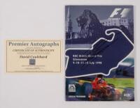 BRITISH: An autographed formula 1 race programme&nbsp;from the 1998 British GP Silverstone,&nbsp;signed by, David Coulthard