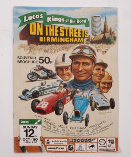 BRITISH: An autographed On The Streets Birmingham 1980 programme, signed by, Alan Jones.
