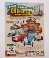 BRITISH: An autographed On The Streets Birmingham&nbsp;1980 programme,&nbsp;signed by, Alan Jones.