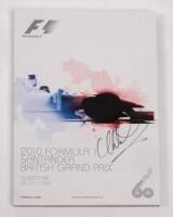 BRITISH: A autographed formula 1 race programme&nbsp;from the 2010&nbsp;British GP,&nbsp;signed by, Mark Webber.