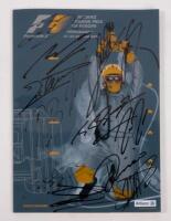 ALLIANZ: A autographed formula 1 race programme&nbsp;from the 2002&nbsp;Allianz GP N&uuml;rburgring,&nbsp;signed by, Michael Schumacher, Kimi Raikkonen, Jacques Villeneuve and 10 other drivers.&nbsp;
