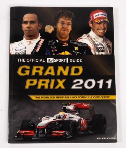 FORMULA 1: A autographed Formula 1 guide from the 2011 GP, signatures include, Michael Schumacher, Lewis Hamilton, Mark Webber and others.
