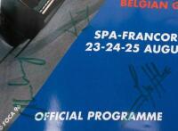BELGIAN: A autographed Formula 1 race&nbsp;programme&nbsp;from the 1996&nbsp;Belgian GP Spa-Francorchamps,&nbsp;signatures&nbsp;include, Damon Hill, Jacques Villeneuve, Michael Schumacher&nbsp;and others. - 2