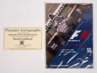 BRITISH: A autographed formula 1 race programme&nbsp;from the 1996 British GP Silverstone,&nbsp;signed by, David Coulthard,with certificate of authenticity.