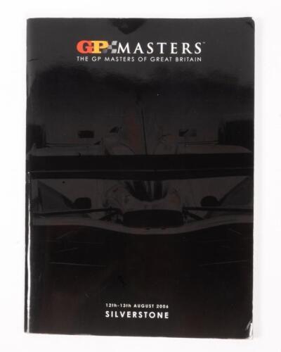 BRITISH: A autographed The GP Masters Of Great Britain programme from 2006, signatures include, Rene Arnoux, Patrick Tambay, Derek Warwick and others.