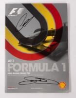 BELGIAN: A autographed Formula 1 race programme&nbsp;from the 2011&nbsp;Belgian&nbsp;GP,&nbsp;signed by, Lewis Hamilton, David Coulthard.