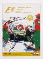 HUNGARIAN: A autographed formula 1 race programme&nbsp;from the 1999 USA GP,&nbsp;signed by, David Coulthard, Mika Hakkinen.