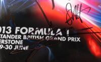 BRITISH: A autographed Formula 1 race programme&nbsp;from the 2013&nbsp;British GP Silverstone,&nbsp;signatures include, Daniel Ricciardo, Lewis Hamilton, Sebastian Vettel and 10 other drivers. - 2