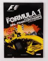 BELGIAN: A autographed Formula 1 race programme&nbsp;from the 2007 Belgian GP Spa-Francorchamps,&nbsp;signatures include, Kimi Raikkonen, Lewis Hamilton, Sabastian Vettel and 32&nbsp;F1 personalities.