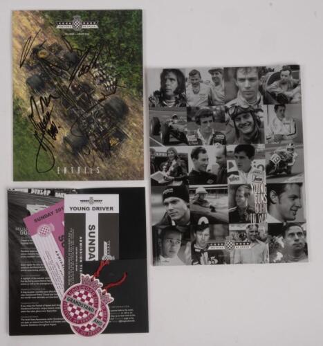 BRITISH: A autographed formula 1 race programme from the 2012 British Goodwood Festival Of Speed, Signatures include, Jackie Ickx, Adrian Newey, Christian Newey and others.
