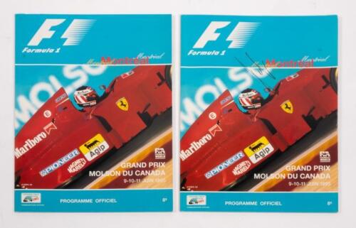 CANADA: A autographed Formula 1 race programme from the 1995 Canadian GP Montreal, Signatures include, Michael Schumacher, Jackie Stewart, Eddie Jordan and others.