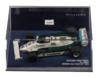 WILLIAMS FORD FW07C JONES: A 1:43 scale Minichamps Williams Ford FW07C, as raced to victory by Alan Jones USA west grand prix 1981, limited edition 1008 pieces
