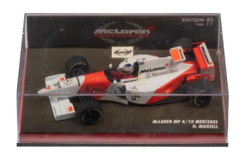 McLAREN MP 4/10 MERCEDES: A 1:43 scale Minichamps McLaren MP 4/10 Mercedes, as raced by Nigel Mansell in 1995