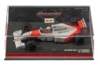 McLAREN MP 4/9 PEUGEOT: A 1:43 scale Minichamps&nbsp;McLaren MP 4/9 Peugeot, as raced by Martin Brundle