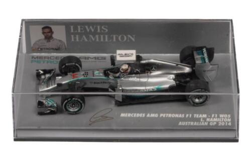 MERCEDES AMG PETRONAS F1: A 1:43 scale Minichamps Mercedes AMG Petronas F1 team, F1 W05, as raced by Lewis Hamilton