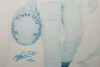 SENNA: A framed and glazed limited edition (468/850) print titled 'Ayrton Senna - Forever a champion' by Roxanne Lambie. 61cm wide, 102.5cm high.&nbsp; - 3