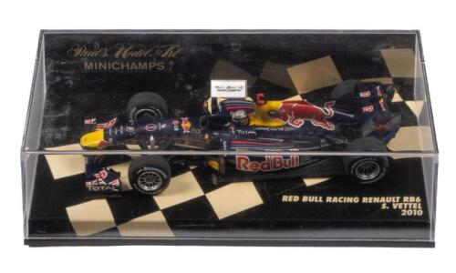 RED BULL RACING RENAULT RB6: A 1:43 scale Minichamps Red Bull Racing Renault RB6, as raced by Sebastian Vettel