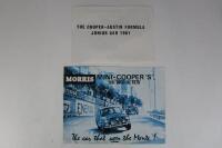 COOPER/MINI: Two brochures relating to 1961 Cooper Formula Junior /Morris Mini Cooper S