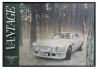 VANTAGE: A framed circa&nbsp;Aston Martin 'Vantage' original poster, 75cm high, 110cm wide&nbsp;