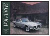 VOLANTE: A framed circa&nbsp;Aston Martin 'Volante' original poster, 75cm high, 110cm wide&nbsp;