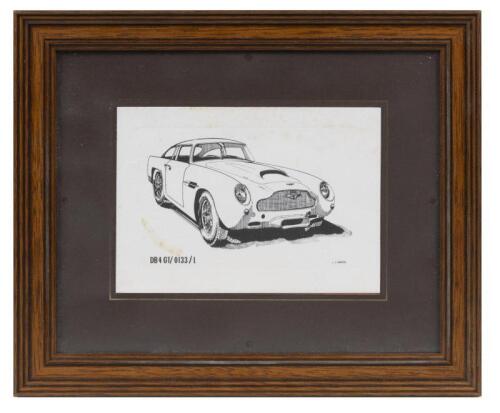 ASTON MARTIN: A selection of Aston Martin framed pictures