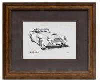 ASTON MARTIN: A selection of&nbsp;Aston Martin framed pictures