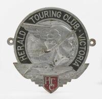 HERALD TOURING: A original circa 1930s-1960s Herald Touring Club of Victoria members grill badge