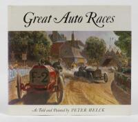 AUTO RACES: 'Great Auto Races' hardcover book, as told and painted by Peter Helck