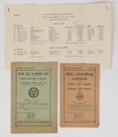 DROMANA: Two Royal Automobile Club of Victoria programmes relating to driving events held in Dromana Victoria. Arthurs Seat Dromana Hill Climbing Contest 1935 programme with results sheet, Safety Beach Circuit Dromana 1931 programme also with result sheet