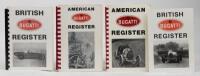BUGATTI REGISTERS: Four small format Bugatti Register books including two American Registers, First & Second Edition and two British First & Second Editions