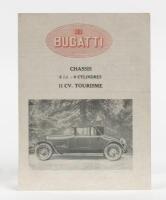 TYPE 36: A circa late 1920s original 'Chassis 2 Lit - 8 cylinder 11 CV Tourisme' single sheet fold out brochure