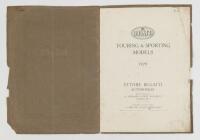 BUGATTI 1929: A rare original English touring and sport models brochure from 1929 - 2