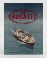 BUGATTI NAVAL: A rare 1946 coloured&nbsp;original fold out brochure