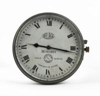 DELAGE&nbsp;CLOCK: An 8cm wide, 36 hours, made by Jaeger Switzerland, suited to Delage