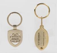 FERRARI: Two key rings&nbsp;from The Ferrari club of Australia, both in good condition - 2