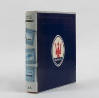 MASERATI: "Maserati" hardcover book in slipcover by Luigi Orsini and Franco Zagari