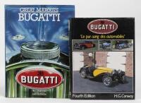 BUGATTI BOOKS: Two hardcover books by H.G. Conway detailing the Bugatti marque
